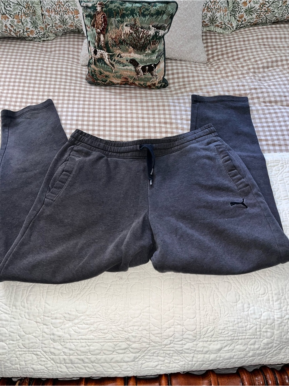 Puma Men's Dark Charcoal Gray Joggers